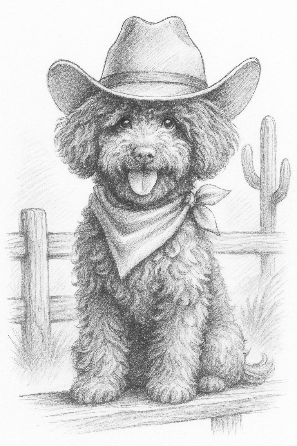 Cowboy & Cowgirl Pet Portrait