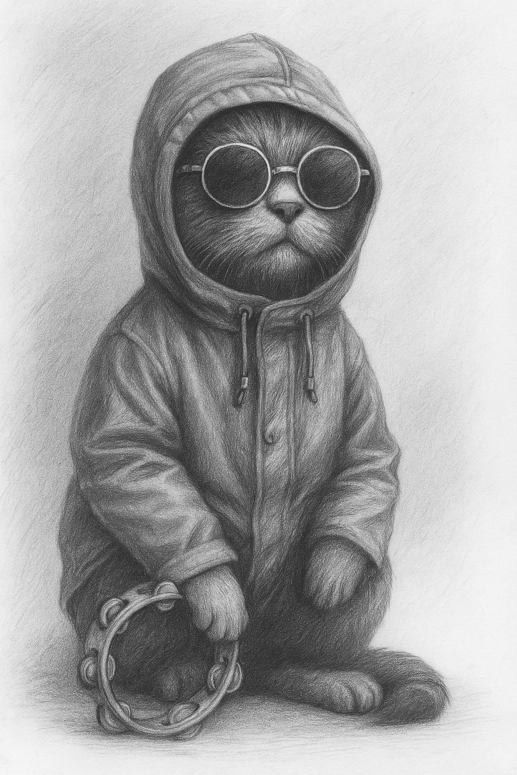 Don’t Look Meow in Anger – OASIS Pencil Cat Portrait