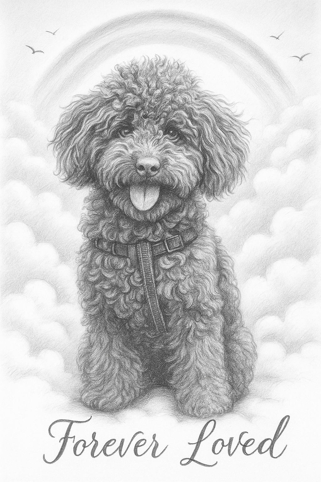 Forever in Our Hearts – Pet Memorial Portrait