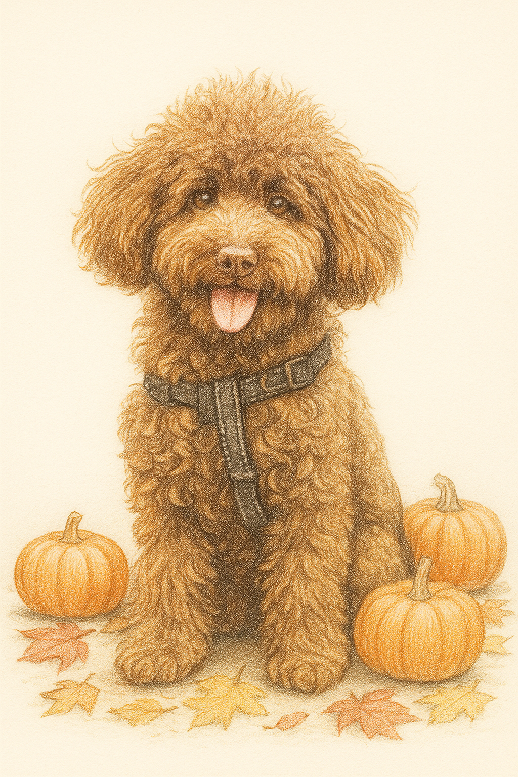 Pumpkin Spice Pet Portrait – Fall Edition