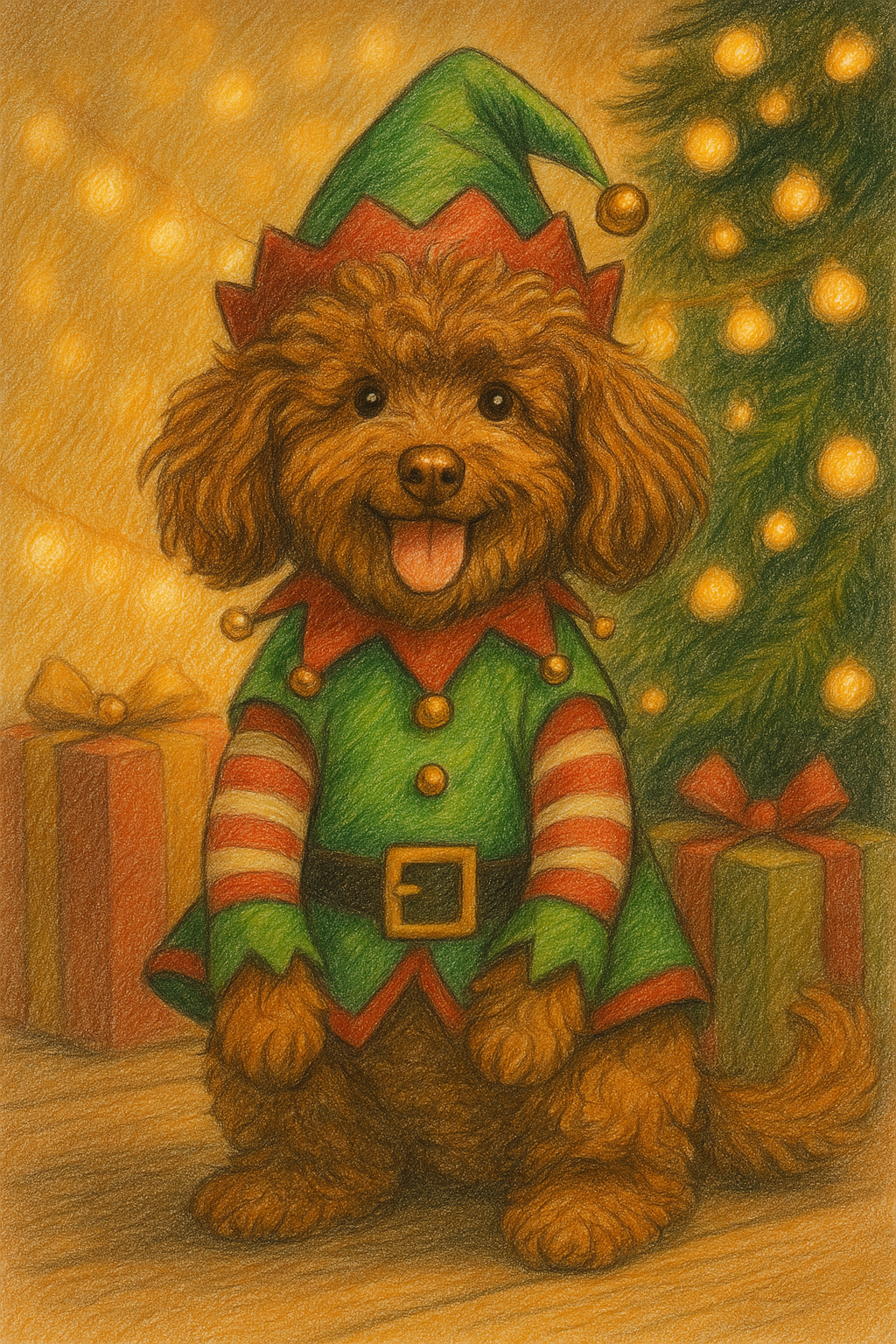 Santa Style Pet Portrait – Christmas Edition