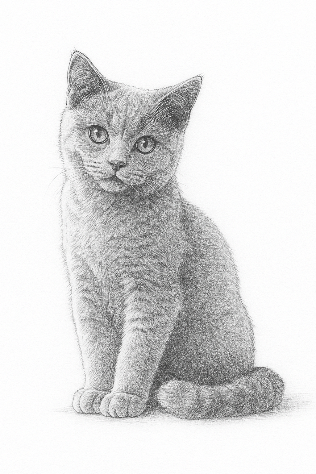 Traditional Cat Portrait – Classic Style